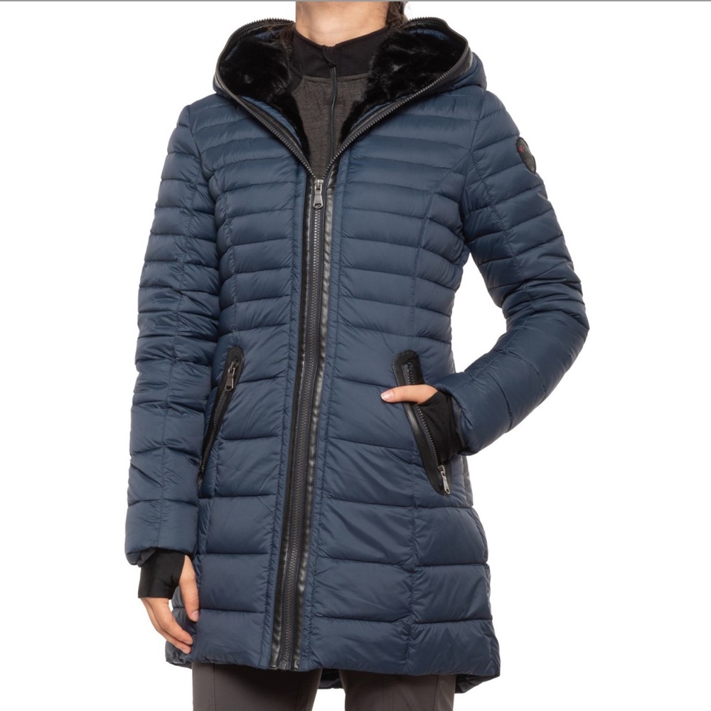 NWT Pajar Canada | Navy CeCe Quilted Down Coat M - Picture 11 of 12